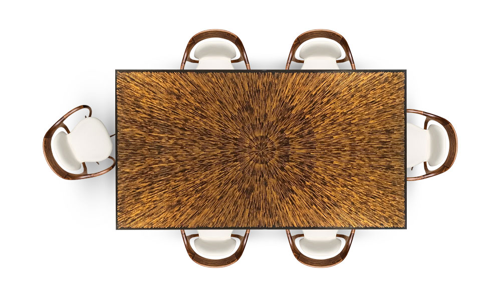 Glass Inlay – Dining Table