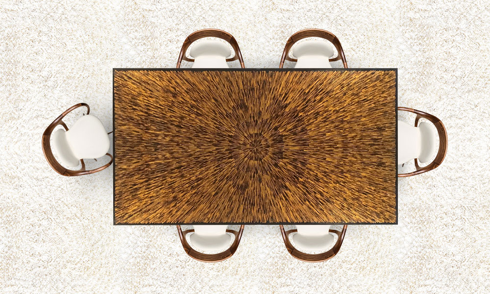 Glass Inlay – Dining Table